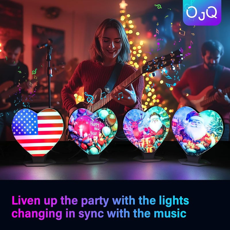 OJQ Light Up Letters LED Letter - Bedroom Lighted Colorful Alphabet Letter Music Sync Color Change - Christmas Birthday Gifts for Girl - Teen Girls Room Decor Gifts Party Home Wall Bedroom Decor - Image 3